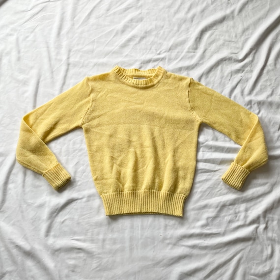 Pastel 70s/80s Yellow Sweater