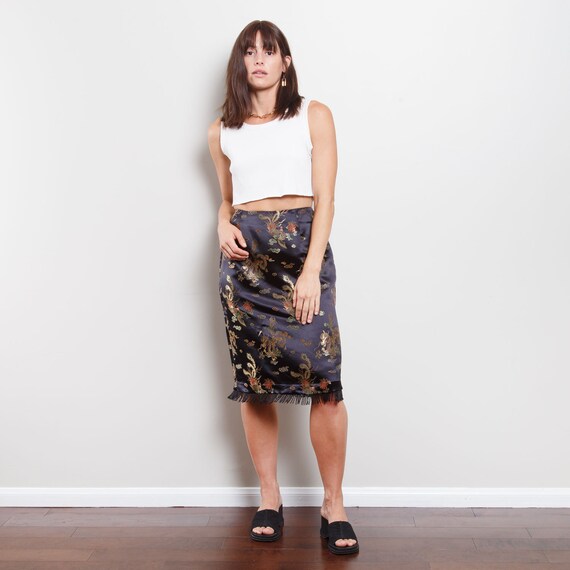 Vintage High Waisted Dragon Skirt