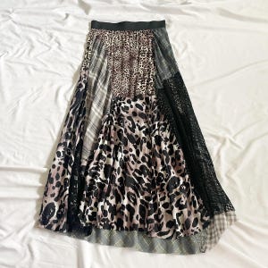 Y2K Animal Print Maxi Skirt Size Small