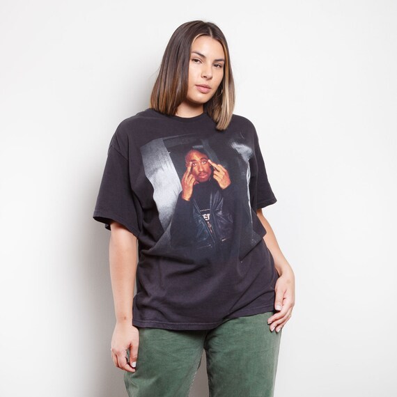 Tupac Middle Finger Tee