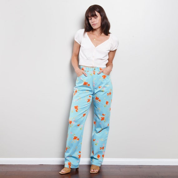 90s Evan Picone Floral Pants