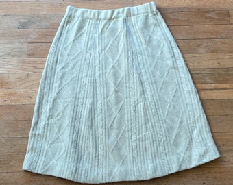 80s/90s Knit Wool High Waisted Skirt