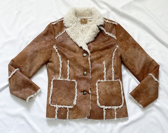 Y2K Boho Faux Fur Jacket