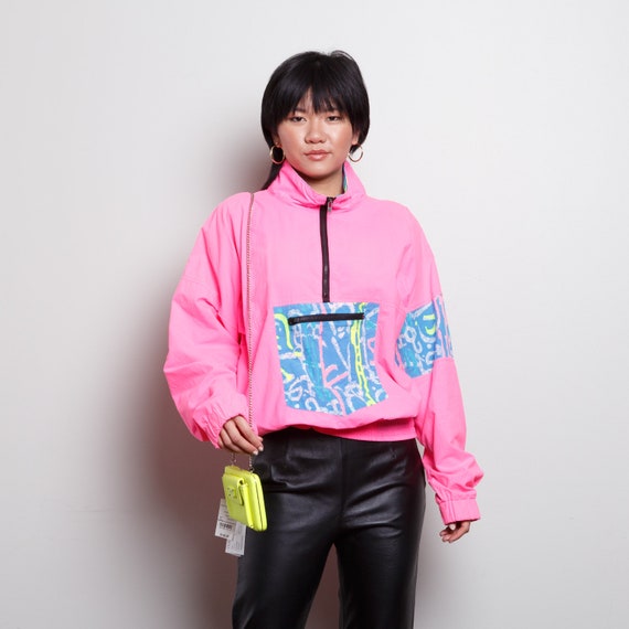 90s Neon Windbreaker