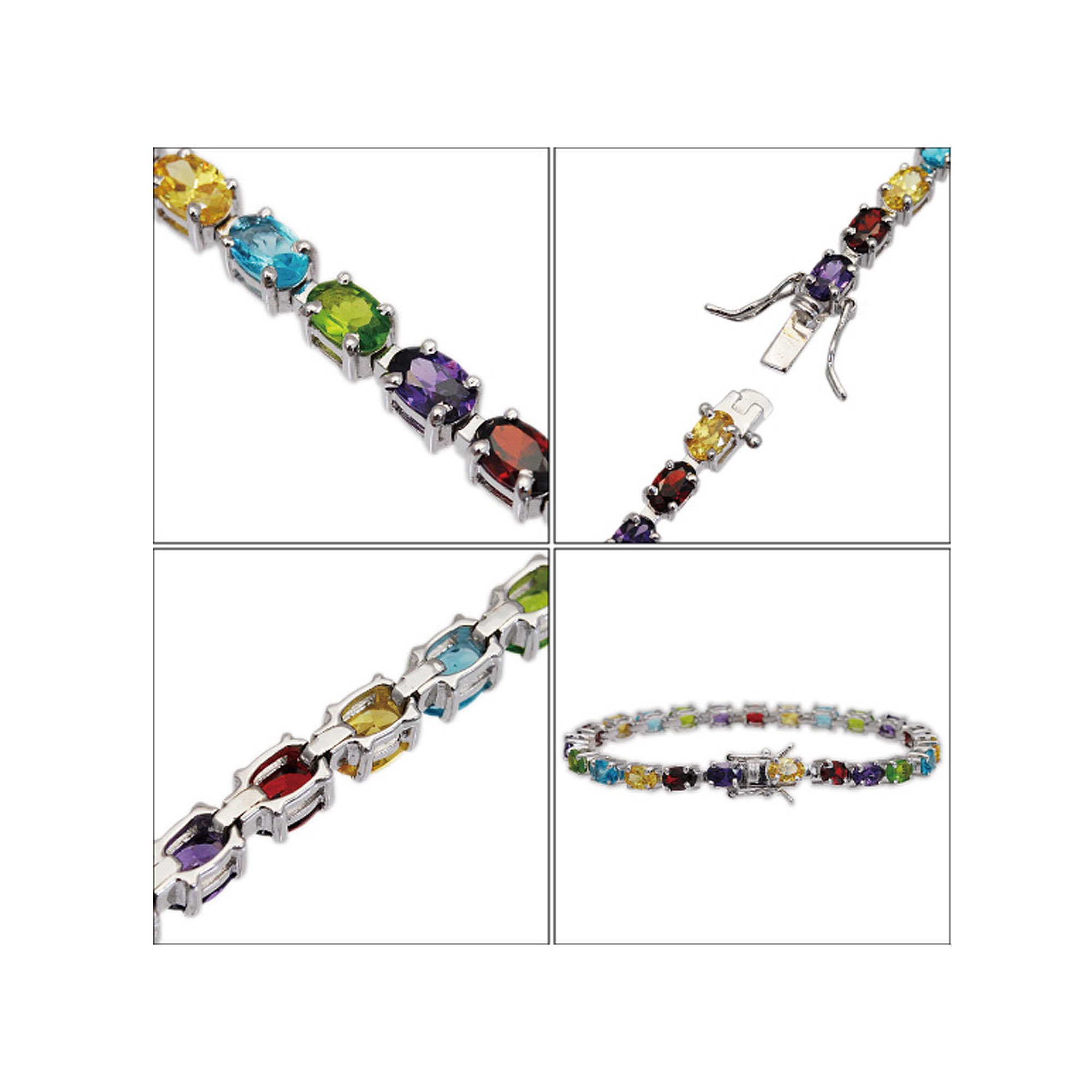 Elegantes Versilbertes Lila CZ Kubik Zirkon Blatt Runder Armreif