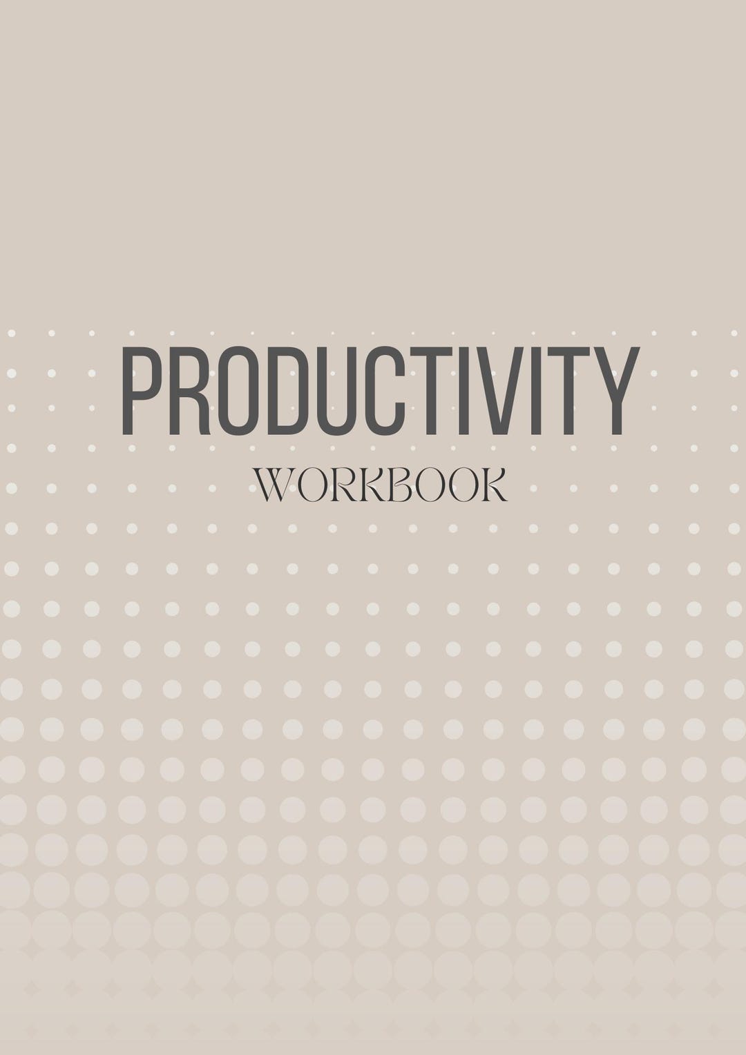 Printable Productivity Workbook | Goal Planner PDF | Time Management ...