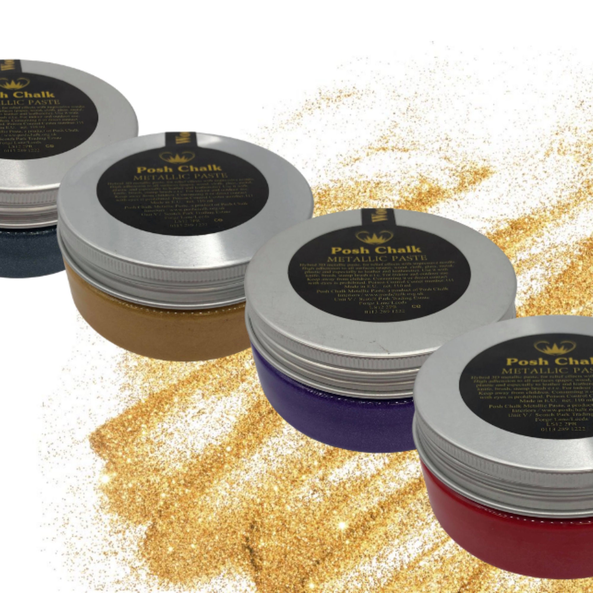 Posh Chalk Metallic Smooth Pastes Etsy