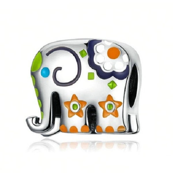 Thailand Elephant Beads Charm 100% 925 Sterling Silver fit for Authentic Women Charms and Handmade Charms