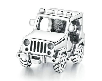 Off-road Vehicle Beads Charm 100% 925 Sterling Silver fit for Authentic Women Charms Bracelets