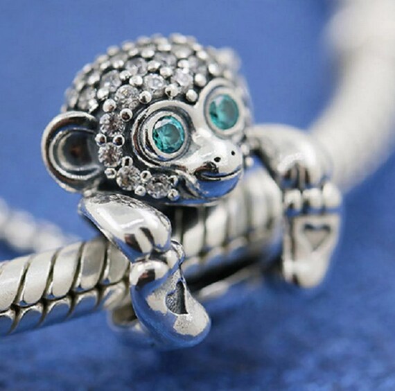 Sparkling monkey charm sale