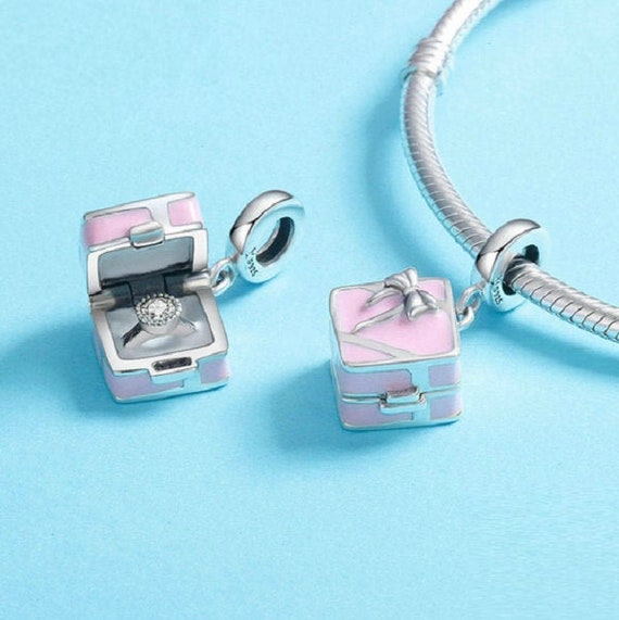 Romantic Pink Box Marry Me Surprise Proposal Charm Pendant | Etsy Romantic Pink Box Marry Me Surprise Proposal Charm Pendant | Etsy