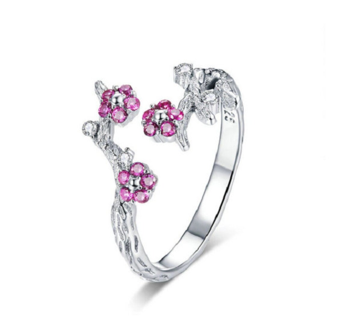 Wintersweet Flower Ring Finger Wedding Engagement Rings Etsy