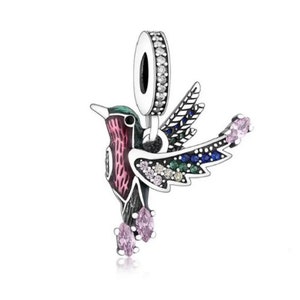 Hummingbird Women Fit Charm, 925 Sterling Silver Charm, Hummingbird Jewelry, Hummingbird Lover Gift, Hummingbird Bracelet Charm,