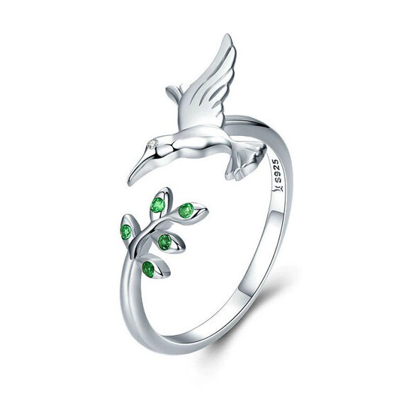 Wide Bird Tropical Animal Filigree Cute Ring ( Sizes 6 7 8 9 10 ) 925  Sterling Silver Band Rings (Size 10) - Walmart.com