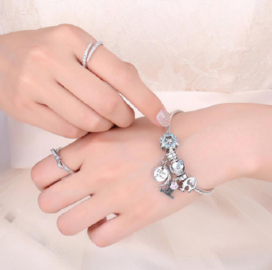 Genuine Sterling Silver 925 New Baby Little Feet Bead Charm Etsy