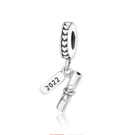 Estudiante 2022 Graduación Beads Charm 100% 925 Plata de ley Etsy España