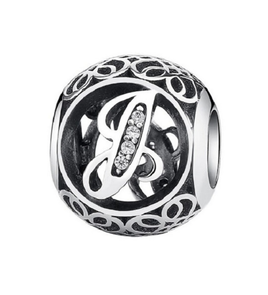Vintage Letter J Charm Alphabet Charms Alphabet Bead Fits Etsy
