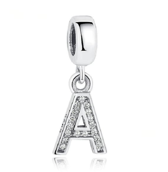 Alphabet & Letter Charms for Women, Sterling Silver Initial Charm for  Bracelet