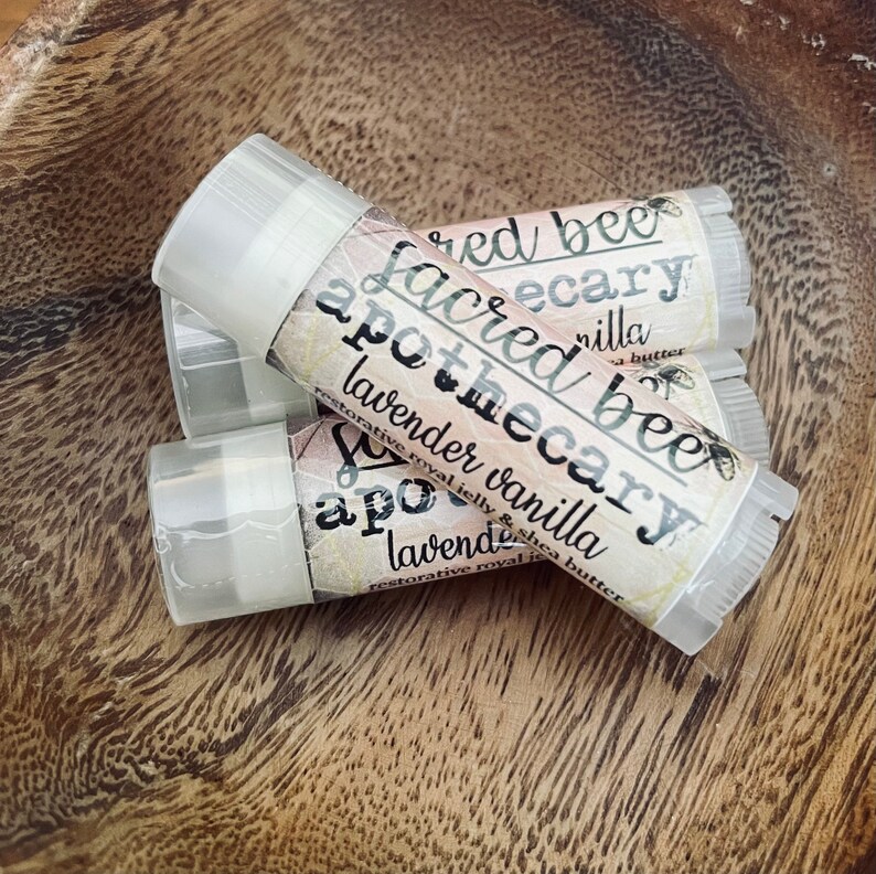 Lavender Vanilla All Natural Handmade Small Batch Beeswax Lip Ba Lavender Vanilla All Natural Handmade Small Batch Beeswax Lip Ba