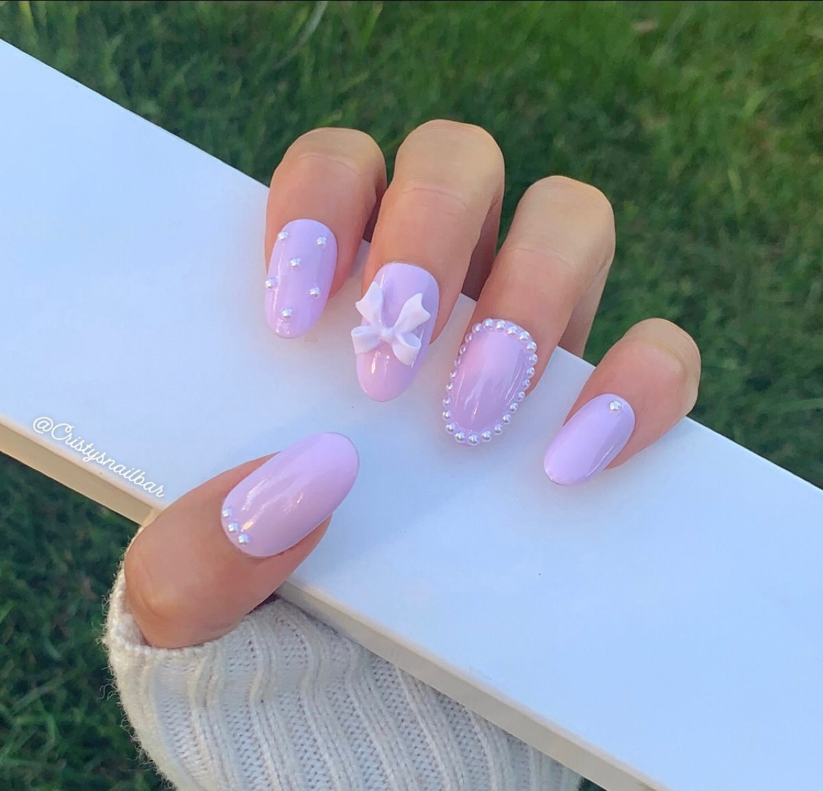 Purple Nails - Etsy