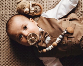 Classic Brown Suit for Boys 0-9 Years | Stylish Wedding & Formal Outfit