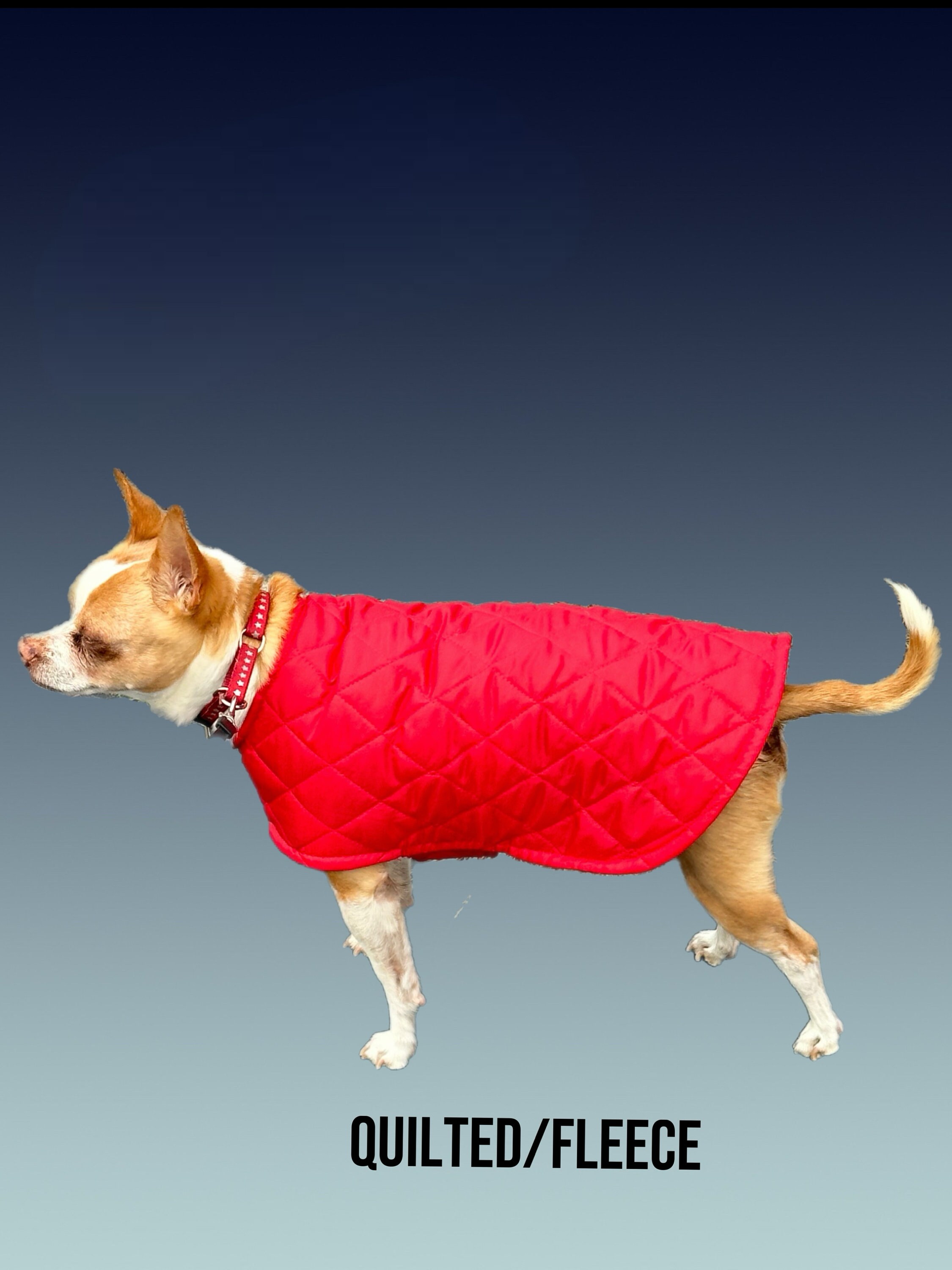 Fleece dog coat with legs sales