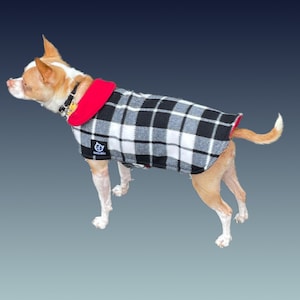 WINTER DOG COATS. Net Proceed Sales Benefit Animal Rescue, Reversible & Waterproof W/Snap on Collars, Machine Washable,Collegiate Colors