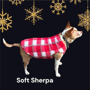 FLEECE SWEATER GIFT For Dogs/Fleece Sweaters..Sales Benefit Animal Rescue Custom Sizes,2way Stretch, Machine Washable/Made in Or
