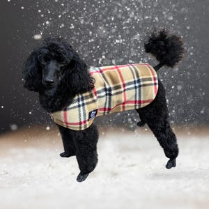 CUSTOM DOG COATS At No Extra Charge.Fleece Reversible Coats..Proceeds Benefit  Animal Rescue. Lg & Small Sizes. Washable. Easy On/Off.