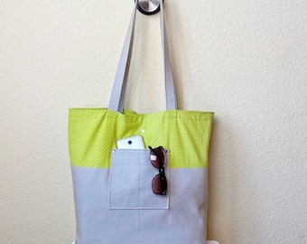 Canvas Tote, Large Reusable Tote, Beach Bag