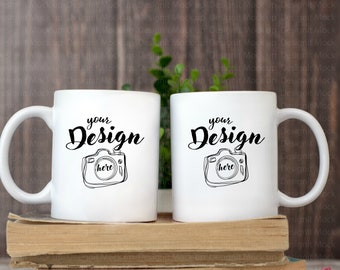 Two Mugs Mockup Etsy