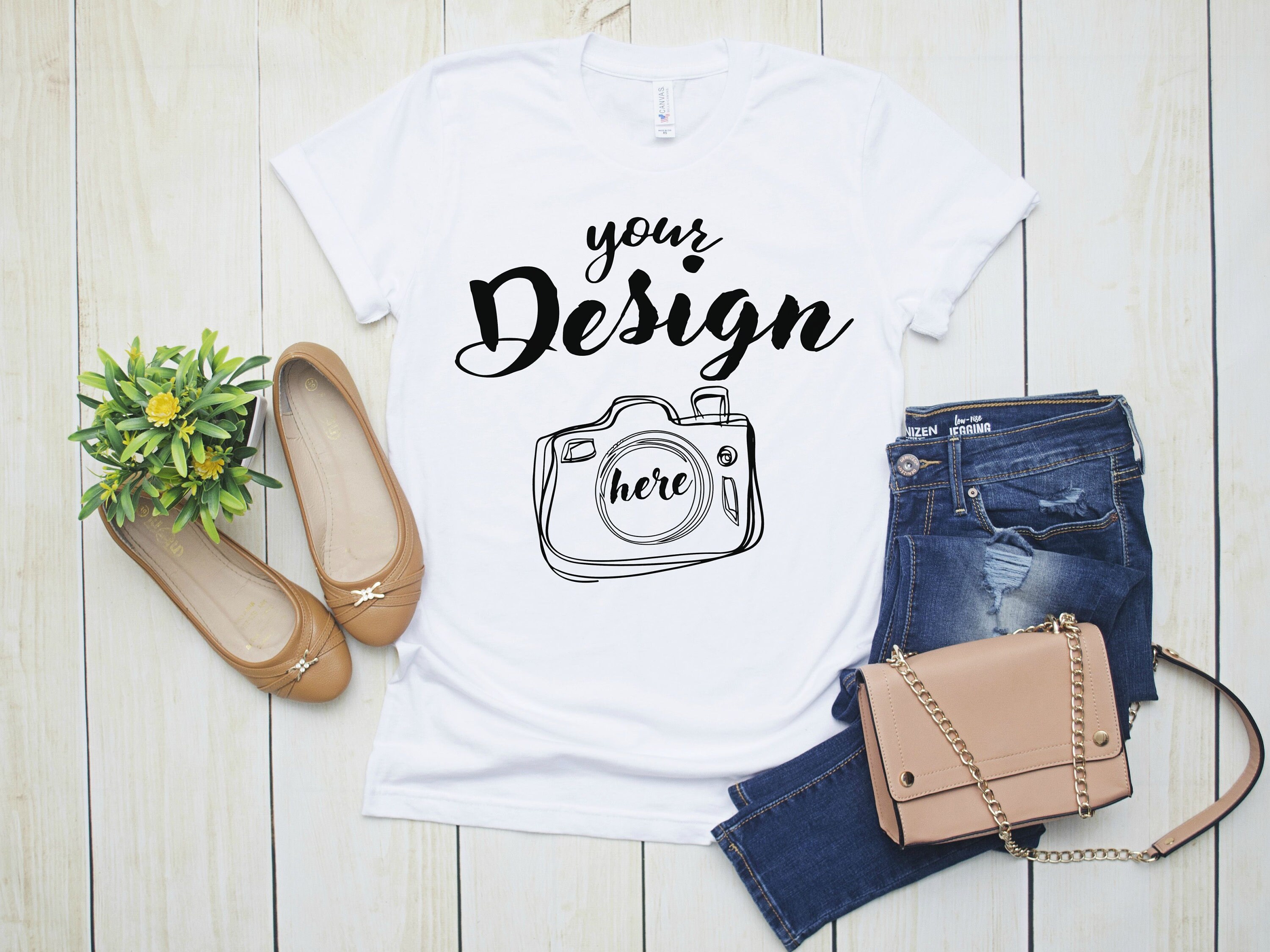 Download Bella Canvas 3001 T Shirt Mock Up Flat Lay Mockup Girls Etsy
