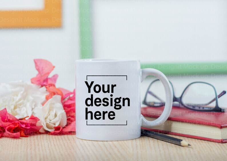 Download Blank White Coffee Glass Cup Mockup Styled Stock Photography | Etsy