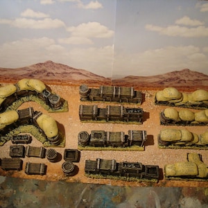 T7  For Zulu WAR And Rourke Drift. Resin Boxes, Barrels for dioramas. 1.32