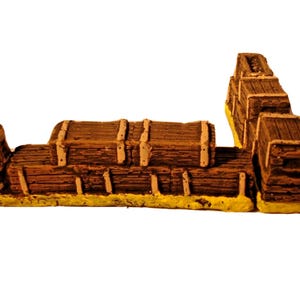T1 Sandbags -Supply Boxes resin 1:32 scale terrain Rorke’s Drift and Zulu War