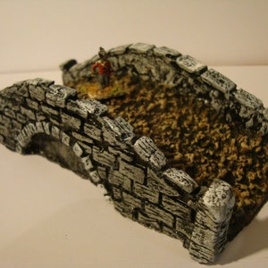 J2 Single Arch Stone Bridge Resin 15mm to 20mm/ For wargames, terrain,