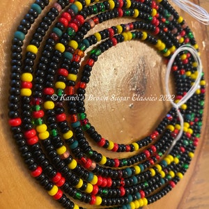 Juneteeth and Pan African inspired waist-beads