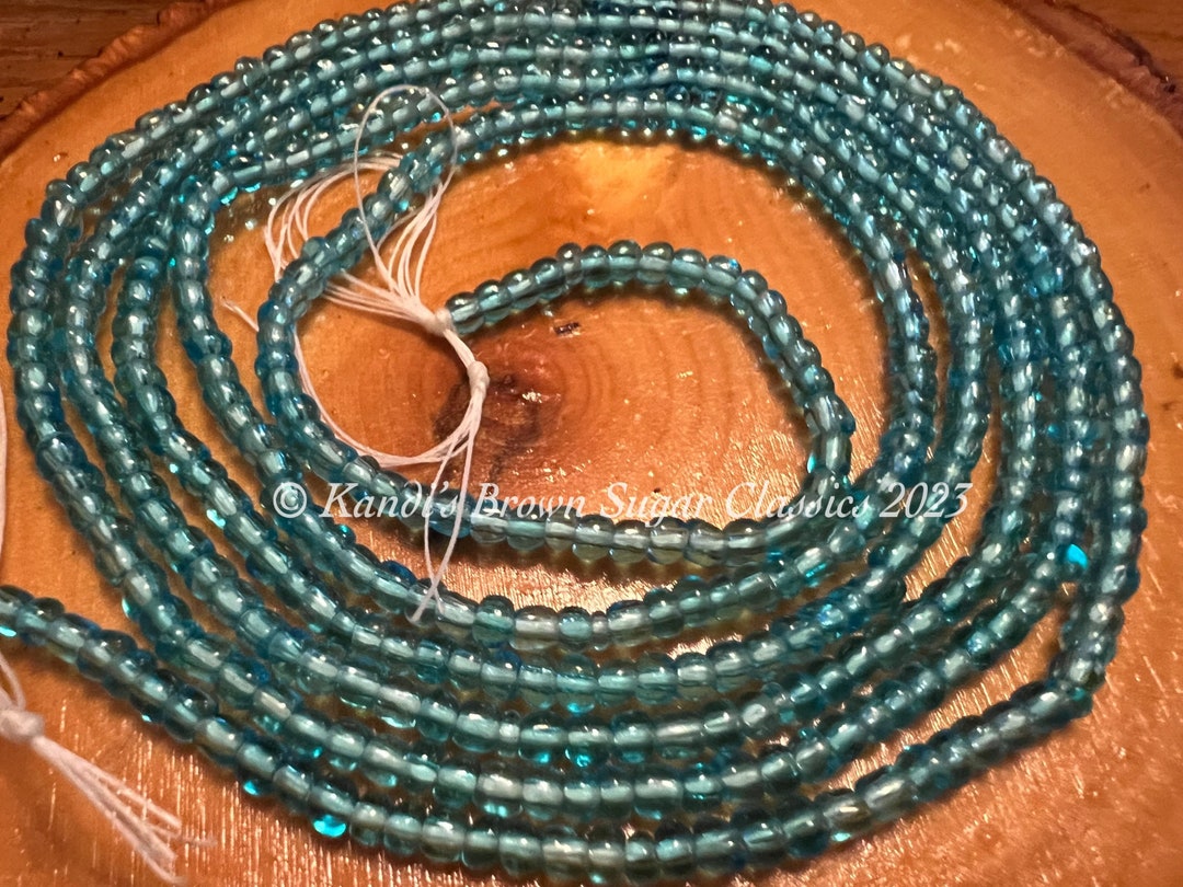 Clear Blue Waist Beads Etsy