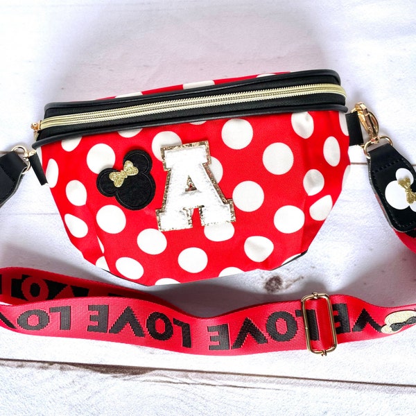 Personalisierte Minnie Maus Gürteltasche
