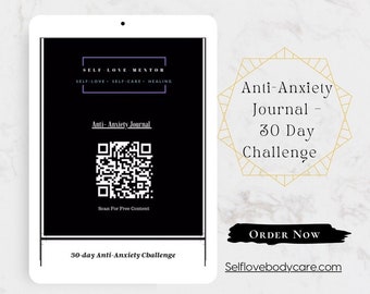 Printable 30 Day Mindset Shift Journal, Anti Anxiety, Self Help Journal, Mandala Coloring Pages, Self Care Planner