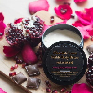 Essbare Körperbutter für Schokoladenliebhaber