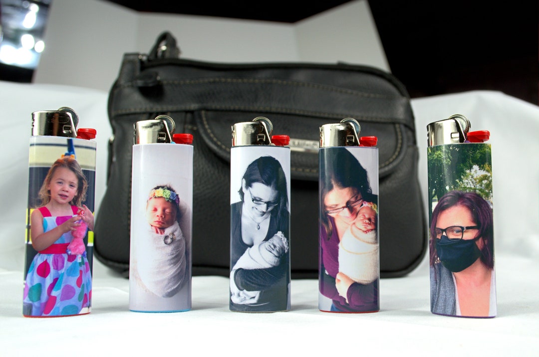  Custom Personalized Photo Image Lighter Case Holder Sleeve  Cover Fits Bic Lighters : Health & Household