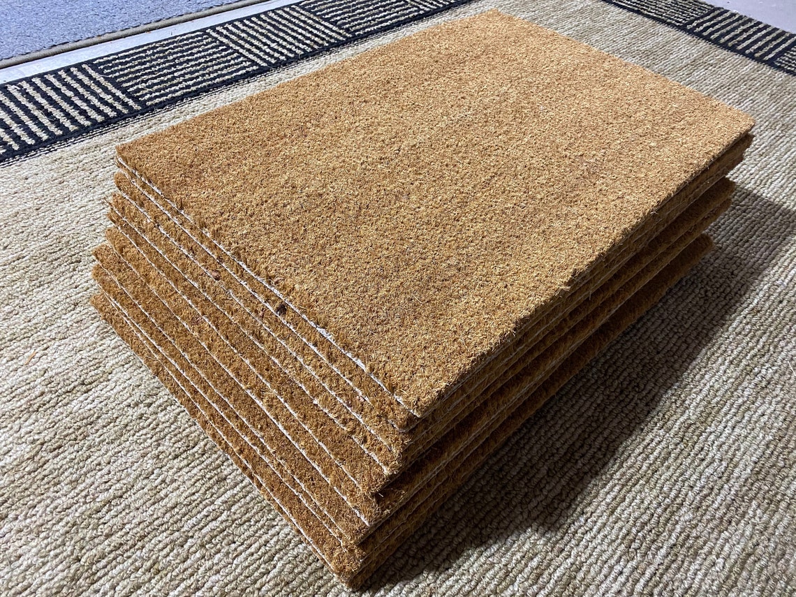 Blank Coconut Coir Mats Bulk 10 Pack Crafting Door Mats Etsy