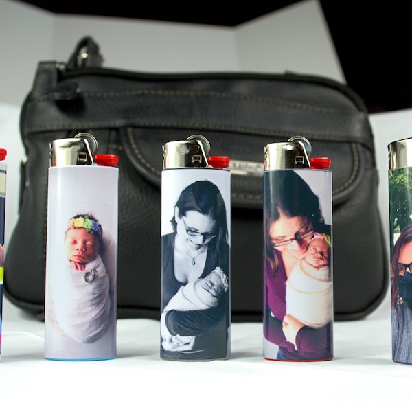 Photo Lighter Wraps with PROOF APPROVAL - Wrap ONLY, Custom Lighters, Customized, Gift for Her, Gift for Him, Personalized Gift, Smoker