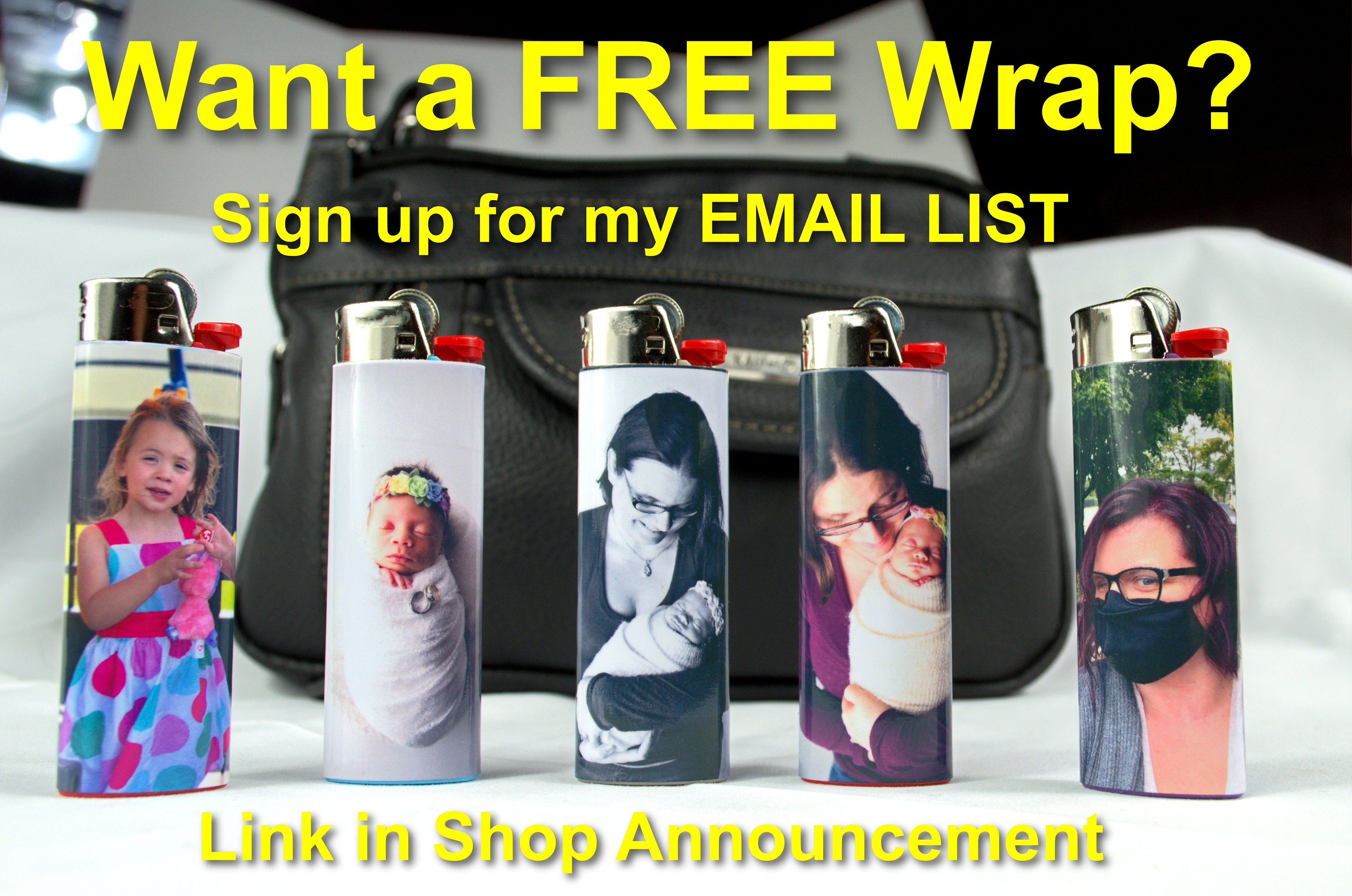 Photo Lighter - Wrap ONLY, Custom Lighter, Personalized Lighters, Lighter Sleeve, Personalize Lighter, Customized Lighter, Personalized Gift