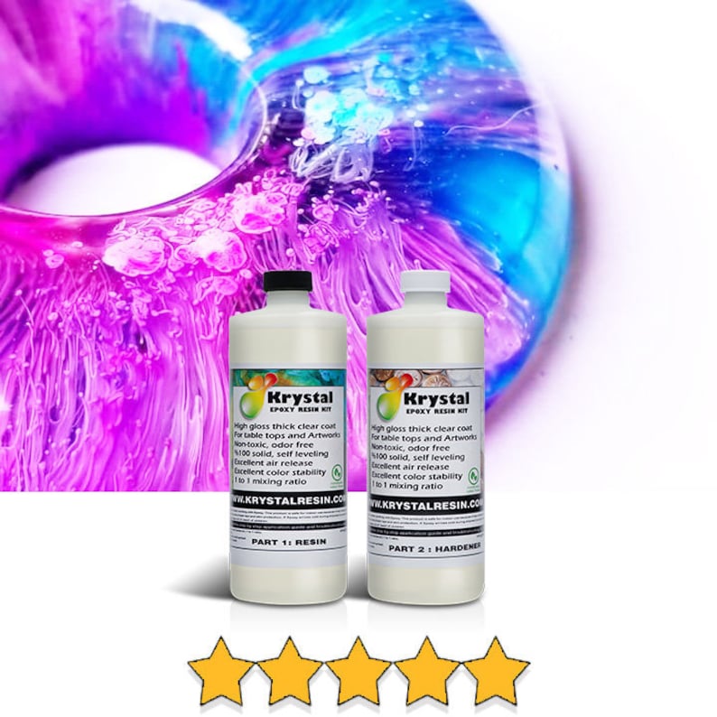 0.5 Litre 16.9 oz Clear Epoxy Resin Kit for Tabletops and Etsy