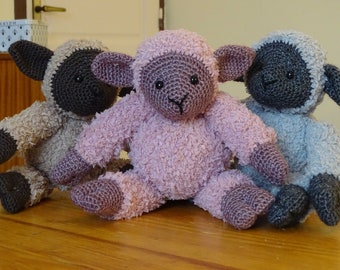 Sheepy plush sheep, soft, hypoallergenic, washable cuddly toy, handmade baby sheep plush