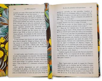 Jungle paperback book cover – tropical print book protector with bookmark