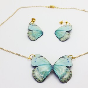 Collar adornment - Butterfly earrings