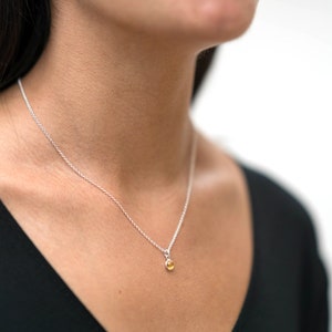 November Birthstone Citrine Silver Necklace